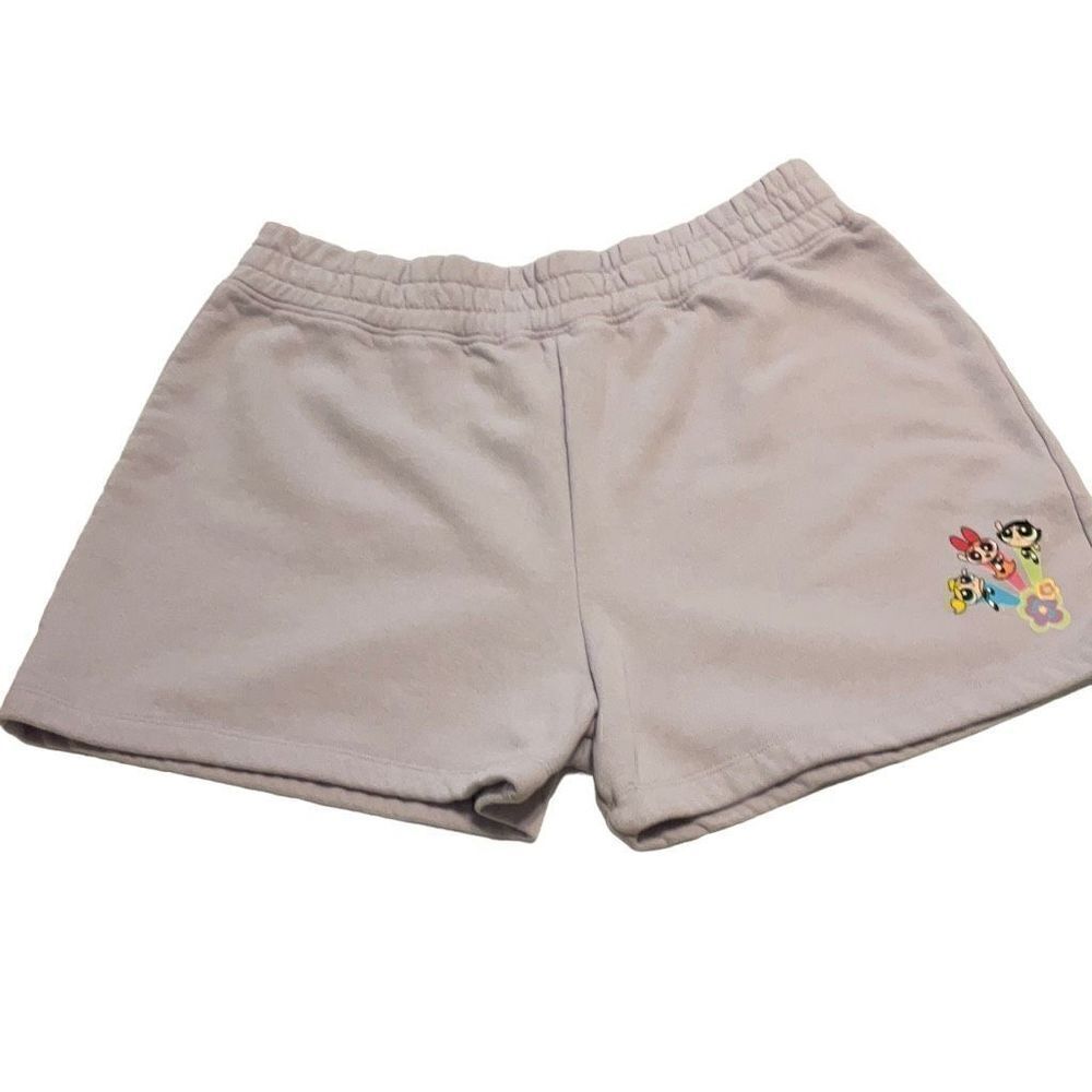 Powepuff Girls Pull on Women’s Shorts! Lavender. Medium. Cartoon Network! - Picture 2 of 10